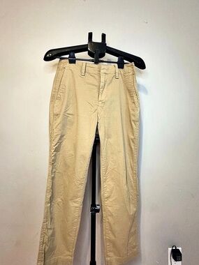 Gap Straight Leg Cotton Pants Tan Size 4